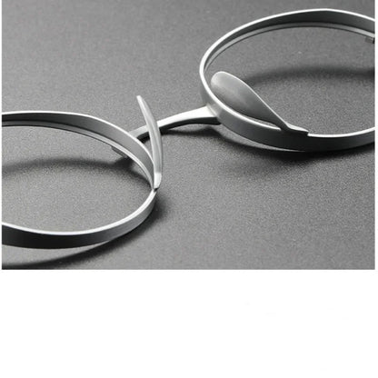 Titanium Reading Glasses – Retro Square Frames With Anti Glare Lenses | Unisex Fashion Eyewear - ZOOMNSTORE