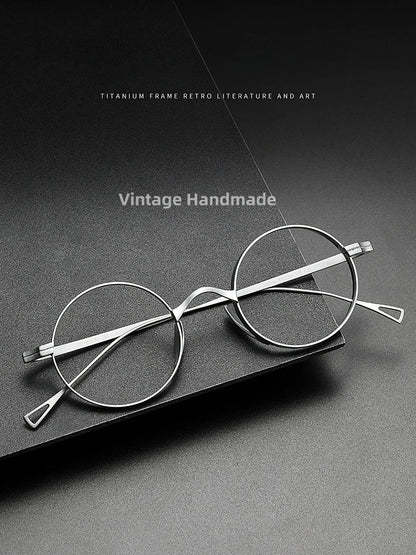Titanium Reading Glasses – Retro Square Frames With Anti Glare Lenses | Unisex Fashion Eyewear - ZOOMNSTORE