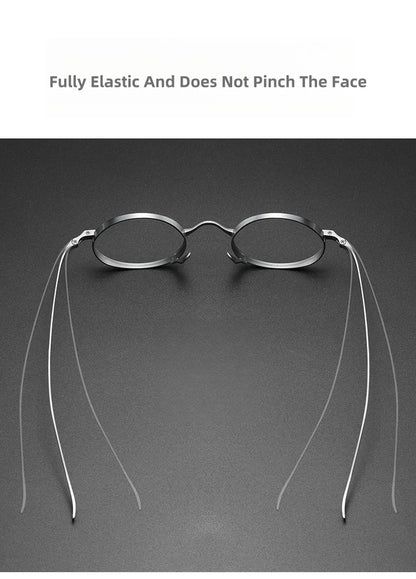 Titanium Reading Glasses – Retro Square Frames With Anti Glare Lenses | Unisex Fashion Eyewear - ZOOMNSTORE