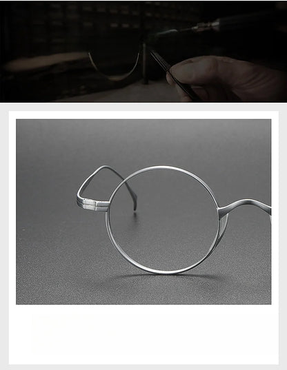 Titanium Reading Glasses – Retro Square Frames With Anti Glare Lenses | Unisex Fashion Eyewear - ZOOMNSTORE