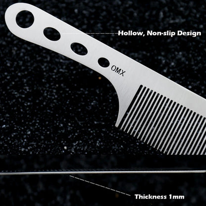Titanium Steel Comb – Professional Hairdressing Salon Tool | Ultra Thin, Anti Static - ZOOMNSTORE