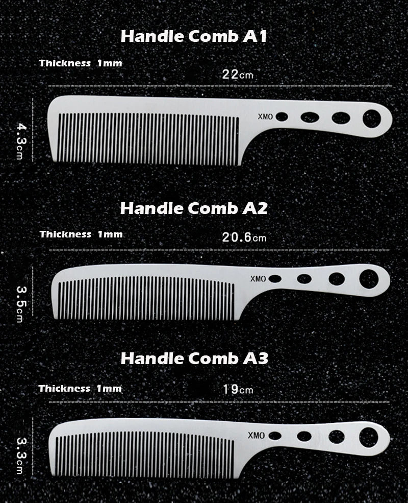 Titanium Steel Comb – Professional Hairdressing Salon Tool | Ultra Thin, Anti Static - ZOOMNSTORE
