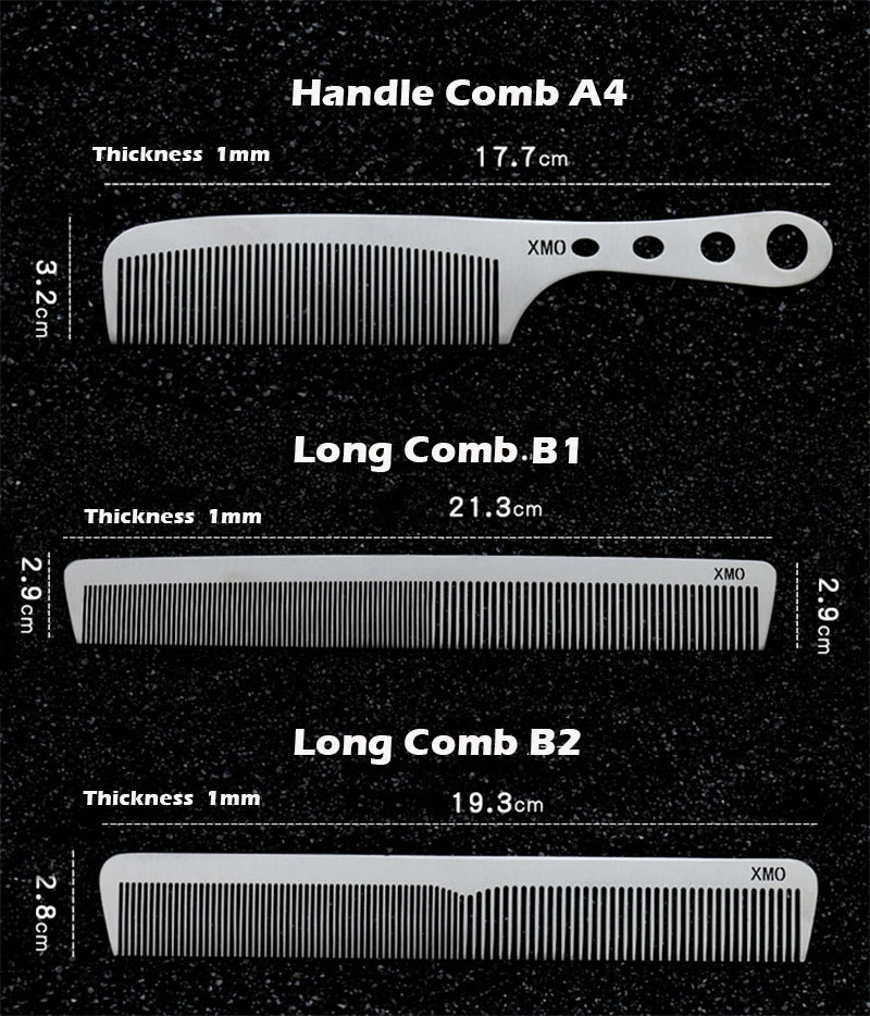 Titanium Steel Comb – Professional Hairdressing Salon Tool | Ultra Thin, Anti Static - ZOOMNSTORE