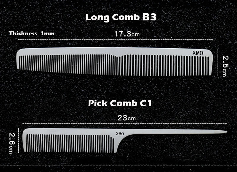 Titanium Steel Comb – Professional Hairdressing Salon Tool | Ultra Thin, Anti Static - ZOOMNSTORE