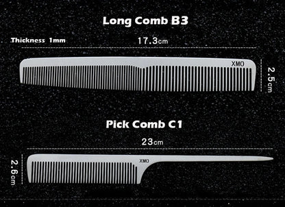 Titanium Steel Comb – Professional Hairdressing Salon Tool | Ultra Thin, Anti Static - ZOOMNSTORE