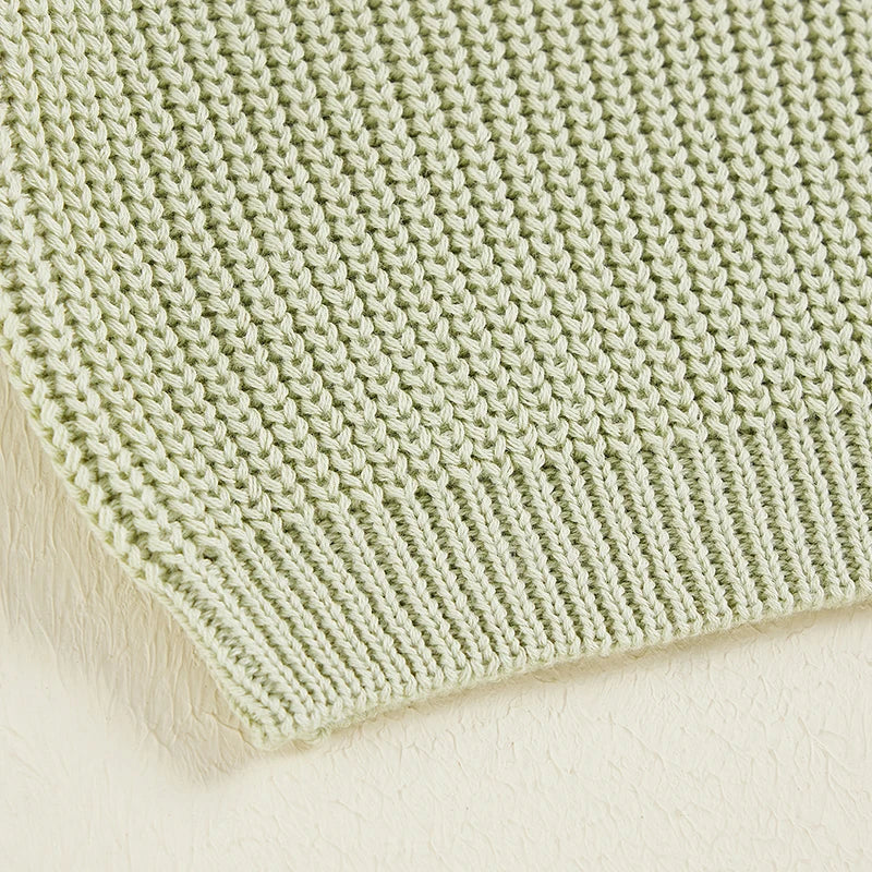 Toddler Cable Knit Sweater - Unisex Kids Pullover With Diamond Pattern Design - ZOOMNSTORE