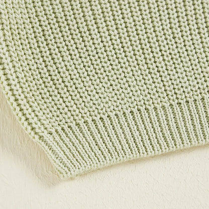 Toddler Cable Knit Sweater - Unisex Kids Pullover With Diamond Pattern Design - ZOOMNSTORE