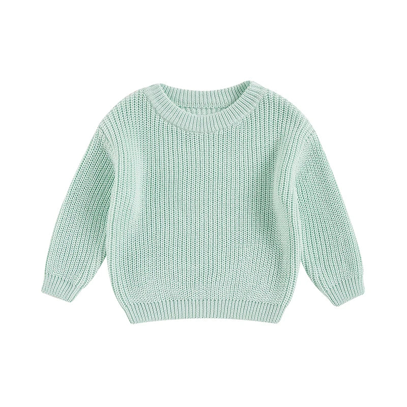 Toddler Cable Knit Sweater - Unisex Kids Pullover With Diamond Pattern Design - ZOOMNSTORE
