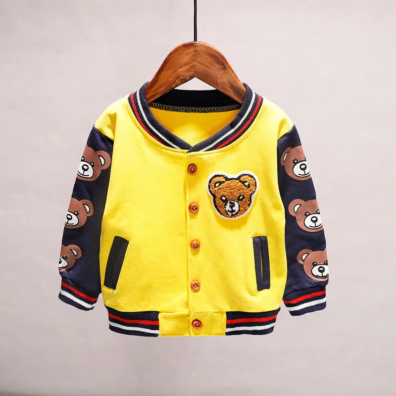 Toddler Cartoon Jacket - Spring Autumn Cotton Sportswear for Boys  Girls - ZOOMNSTORE