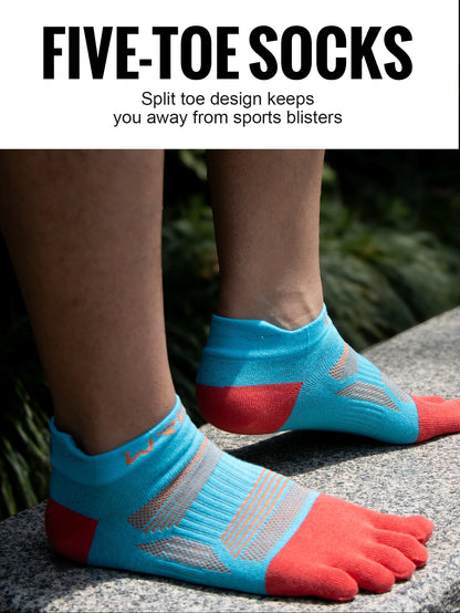 Toe Socks Running - Breathable Five Finger Athletic Socks With Compression Arch Support - ZOOMNSTORE
