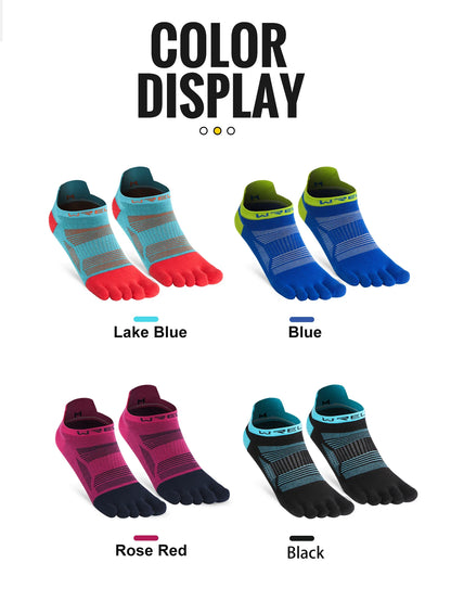 Toe Socks Running - Breathable Five Finger Athletic Socks With Compression Arch Support - ZOOMNSTORE