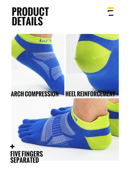 Toe Socks Running - Breathable Five Finger Athletic Socks With Compression Arch Support - ZOOMNSTORE