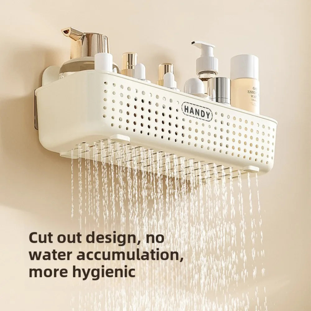 Wall Mounted Toilet Storage Rack - No Drill Bathroom Vanity Organizer - ZOOMNSTORE