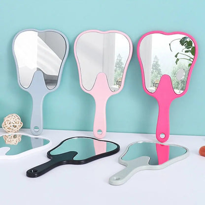 Tooth Shaped Mirror - Durable Handheld Makeup Mirror, Cute Dental Gift - ZOOMNSTORE