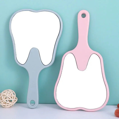 Tooth Shaped Mirror - Durable Handheld Makeup Mirror, Cute Dental Gift - ZOOMNSTORE