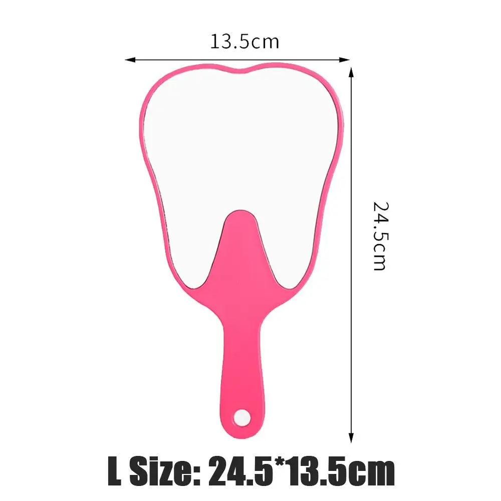 Tooth Shaped Mirror - Durable Handheld Makeup Mirror, Cute Dental Gift - ZOOMNSTORE
