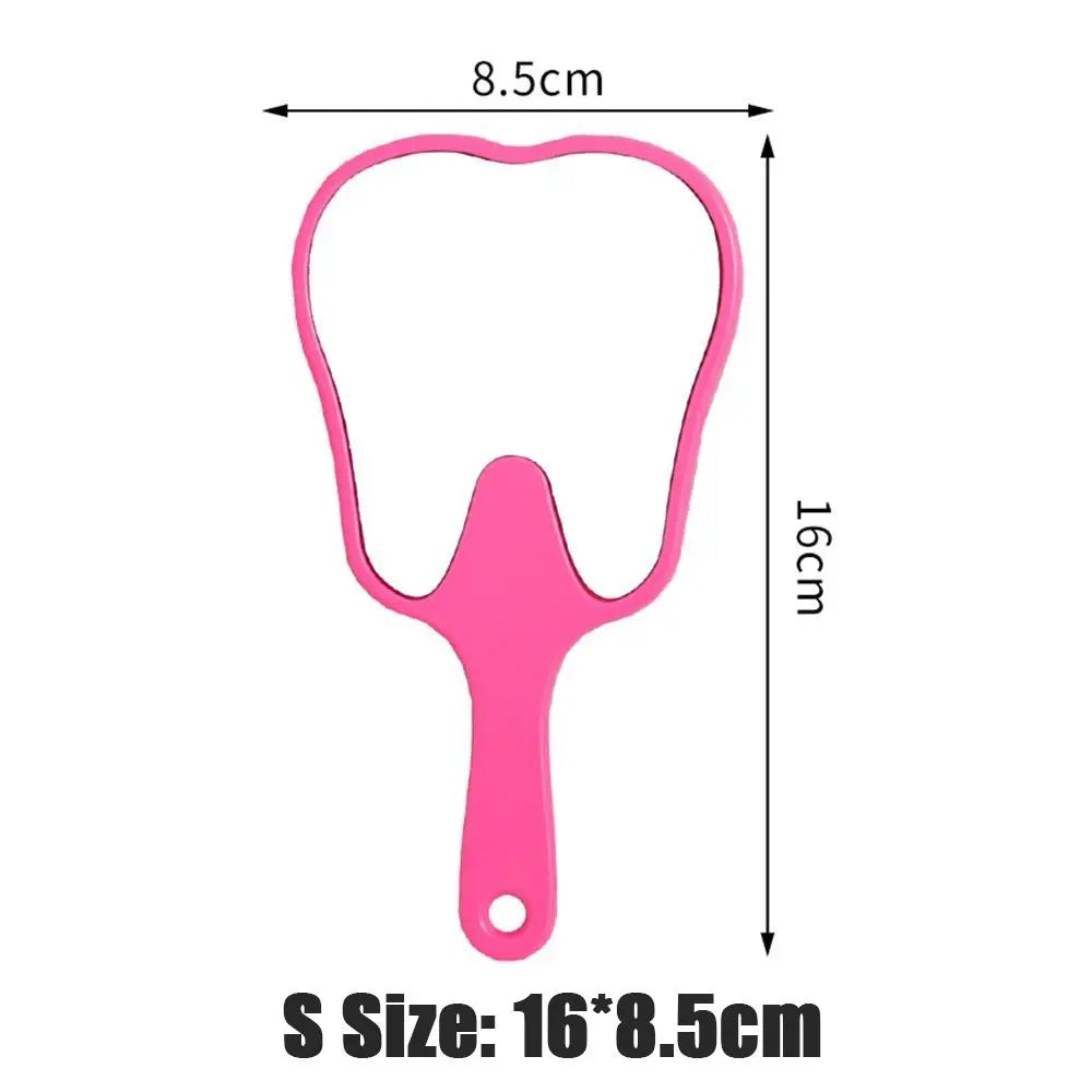 Tooth Shaped Mirror - Durable Handheld Makeup Mirror, Cute Dental Gift - ZOOMNSTORE