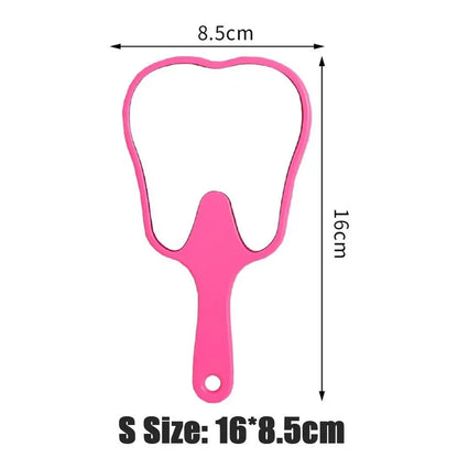 Tooth Shaped Mirror - Durable Handheld Makeup Mirror, Cute Dental Gift - ZOOMNSTORE
