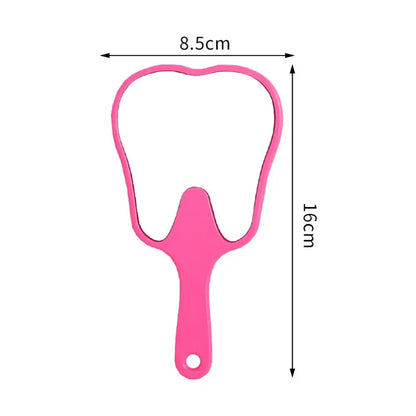 Tooth Shaped Mirror - Durable Handheld Makeup Mirror, Cute Dental Gift - ZOOMNSTORE