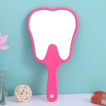 Tooth Shaped Mirror - Durable Handheld Makeup Mirror, Cute Dental Gift - ZOOMNSTORE