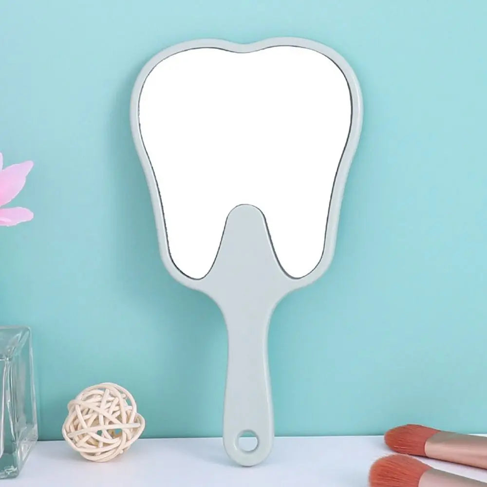 Tooth Shaped Mirror - Durable Handheld Makeup Mirror, Cute Dental Gift - ZOOMNSTORE