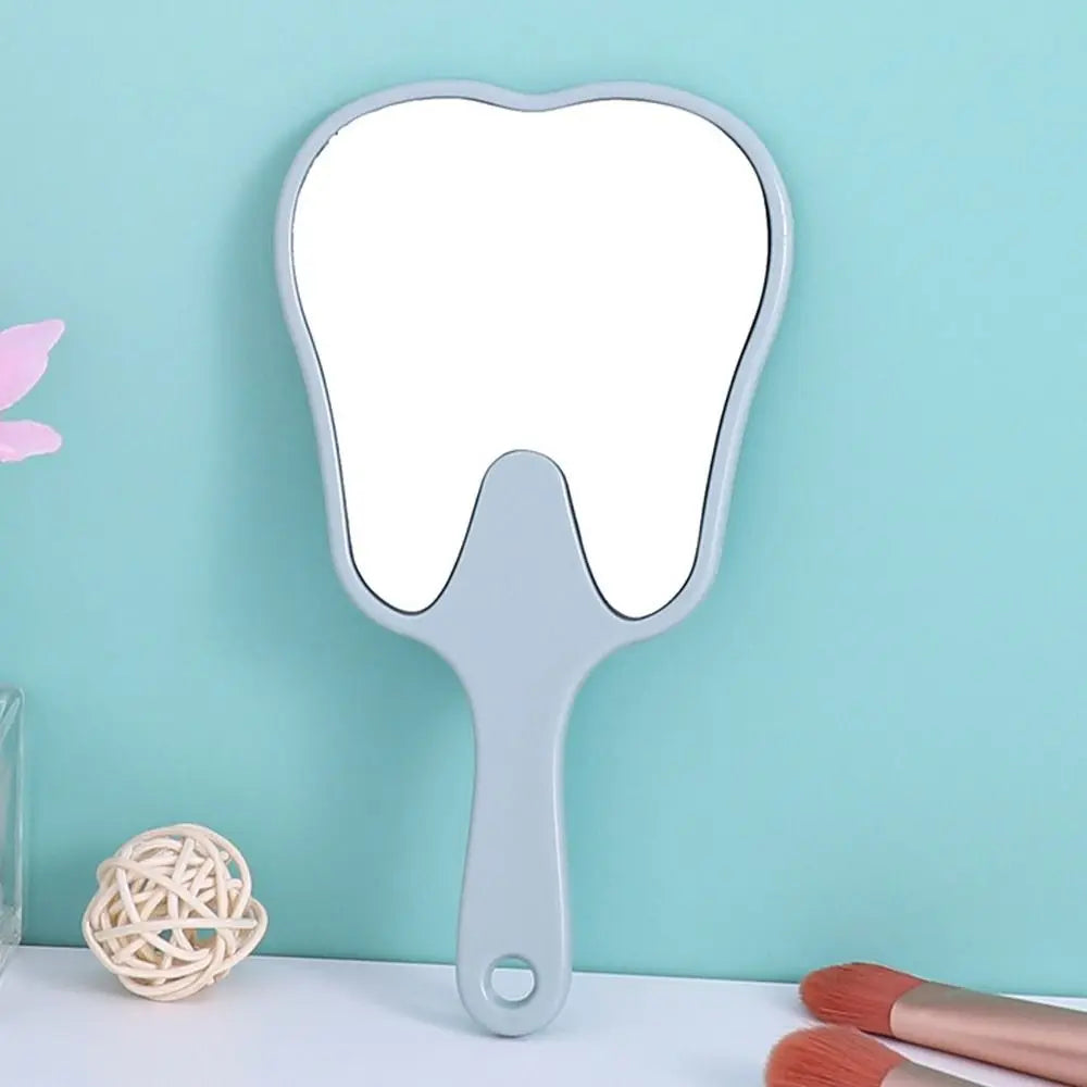 Tooth Shaped Mirror - Durable Handheld Makeup Mirror, Cute Dental Gift - ZOOMNSTORE