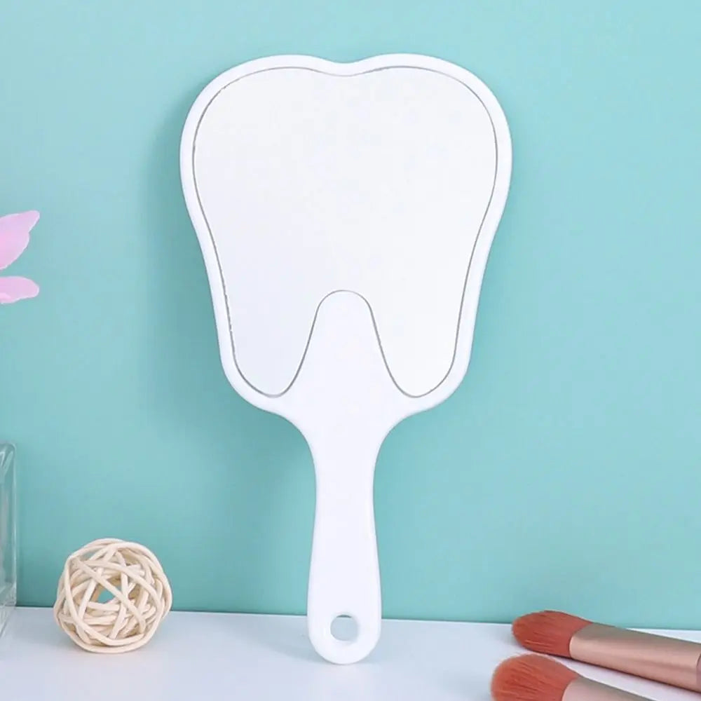 Tooth Shaped Mirror - Durable Handheld Makeup Mirror, Cute Dental Gift - ZOOMNSTORE