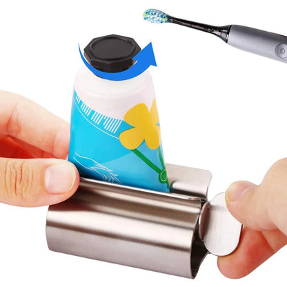 Stainless Steel Ointment Dispenser - Toothpaste Squeezer  Roller for Cosmetics - ZOOMNSTORE