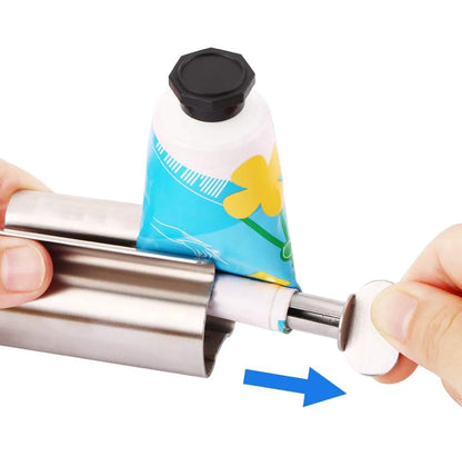Stainless Steel Ointment Dispenser - Toothpaste Squeezer  Roller for Cosmetics - ZOOMNSTORE