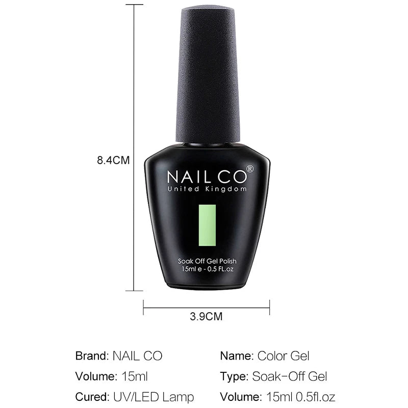 HEMATPO Free Top  Base Coat Nail Gel - 15ml Semi-Permanent Soak Off UVLED Varnish - ZOOMNSTORE