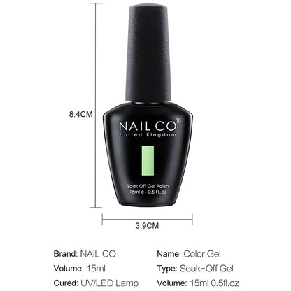 HEMATPO Free Top  Base Coat Nail Gel - 15ml Semi-Permanent Soak Off UVLED Varnish - ZOOMNSTORE