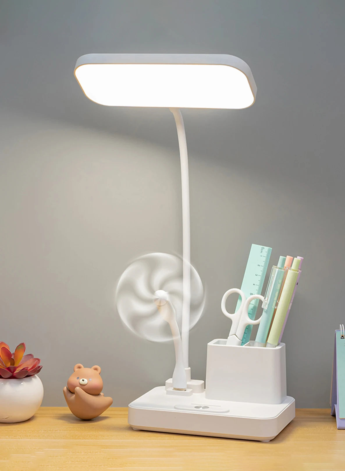 Touch Dimming Desk Lamp - Rechargeable LED Clip-On Lamp with Infinite Dimming & Adjustable Color Temperature - ZOOMNSTORE