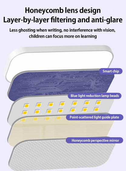Touch Dimming Desk Lamp - Rechargeable LED Clip-On Lamp with Infinite Dimming & Adjustable Color Temperature - ZOOMNSTORE