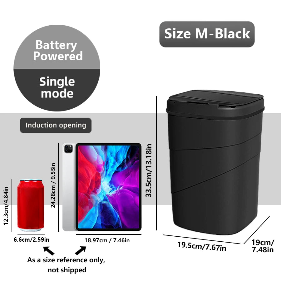 Touchless Automatic Trash Can - Smart Sensor Battery-Powered for Kitchen  Office - ZOOMNSTORE