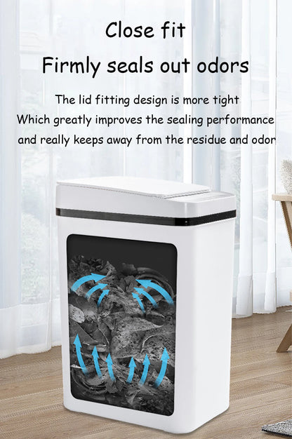 Touchless Trash Can - 12L Motion Sensor Kitchen  Bathroom Bin - ZOOMNSTORE