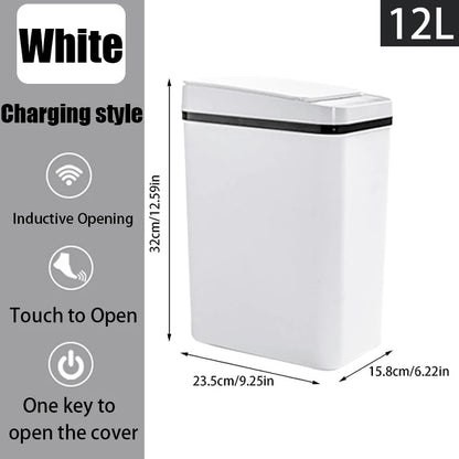 Touchless Trash Can - 12L Motion Sensor Kitchen  Bathroom Bin - ZOOMNSTORE