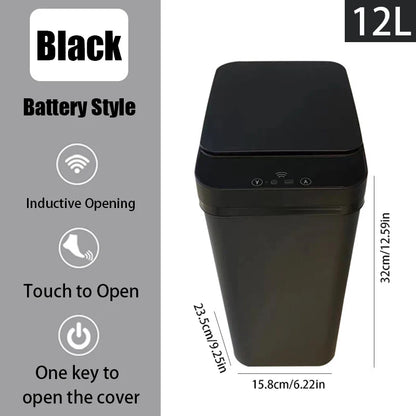 Touchless Trash Can - 12L Motion Sensor Kitchen  Bathroom Bin - ZOOMNSTORE