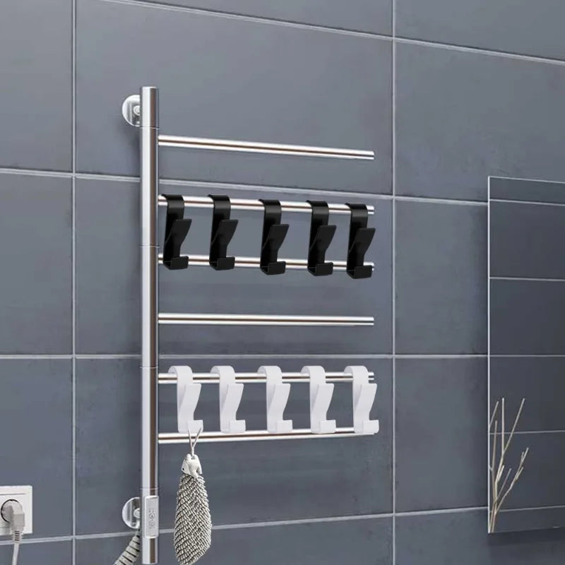Bathroom Hanger Clips - Heated Towel Radiator Hook Holder Multifunction Drying Rack - ZOOMNSTORE