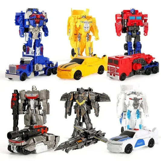 Anime Robot Car Action Figure - One Step Deformation Toy for Kids - ZOOMNSTORE