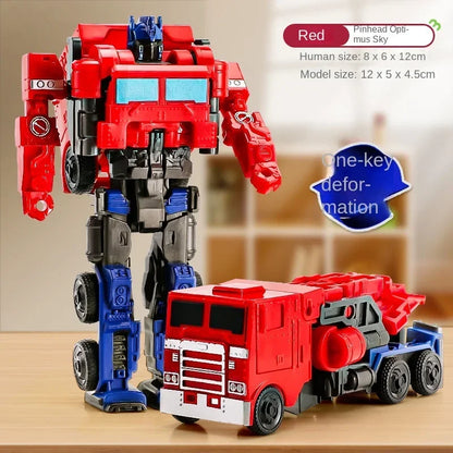 Anime Robot Car Action Figure - One Step Deformation Toy for Kids - ZOOMNSTORE