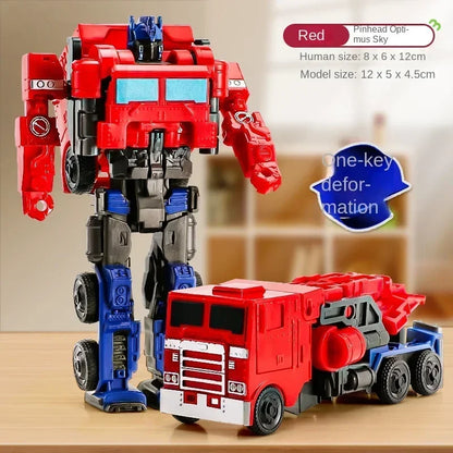 Anime Robot Car Action Figure - One Step Deformation Toy for Kids - ZOOMNSTORE