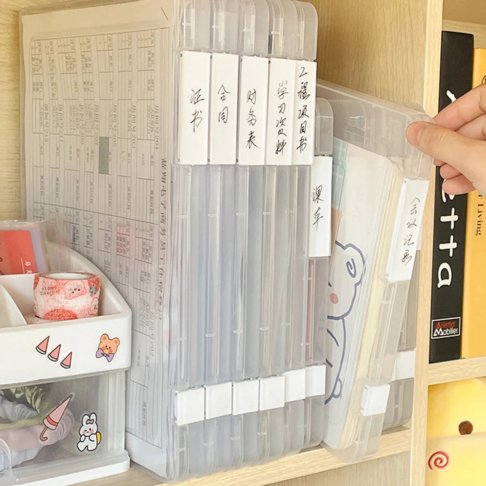 Transparent A4 File Organizer - Document Storage Bag for School  Office - ZOOMNSTORE