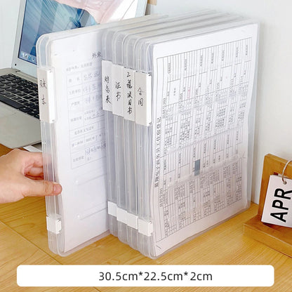 Transparent A4 File Organizer - Document Storage Bag for School  Office - ZOOMNSTORE