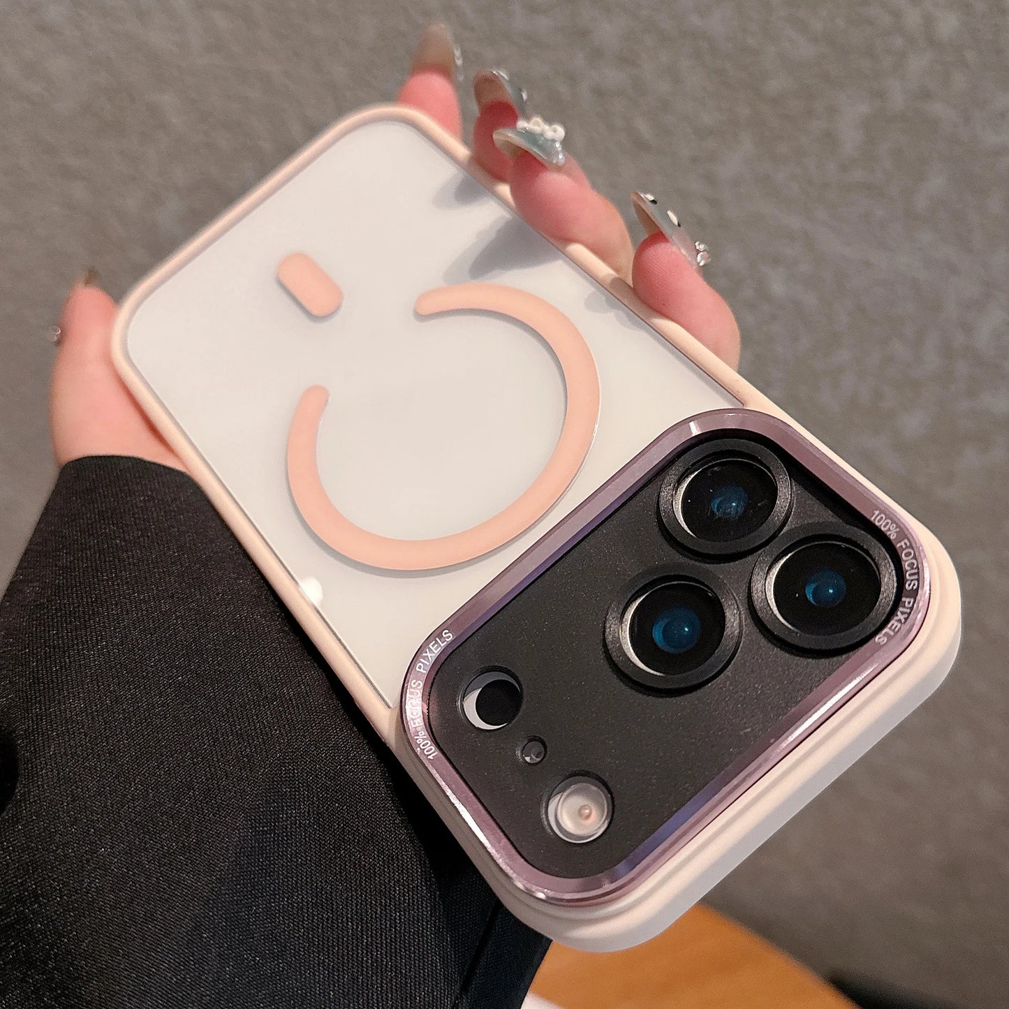 Transparent Metal Bumper Case for iPhone 11-17 Pro Max  Plus - MagSafe Compatible Clear Cover - ZOOMNSTORE