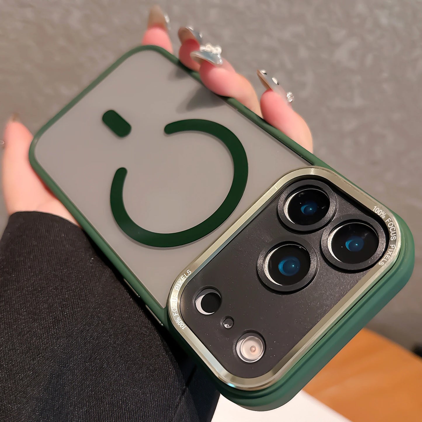 Transparent Metal Bumper Case for iPhone 11-17 Pro Max  Plus - MagSafe Compatible Clear Cover - ZOOMNSTORE