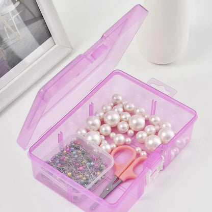 Transparent Plastic Storage Boxes - Jewelry  Craft Organizer for Small Items - ZOOMNSTORE