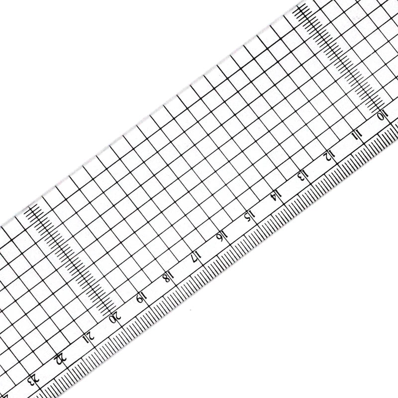 Transparent Ruler Board 20 30 50cm Students Writing Desk Pad PVC Grid Sewing Cutting Mats Drawing Clipboard Measuring Supplies - ZOOMNSTORE