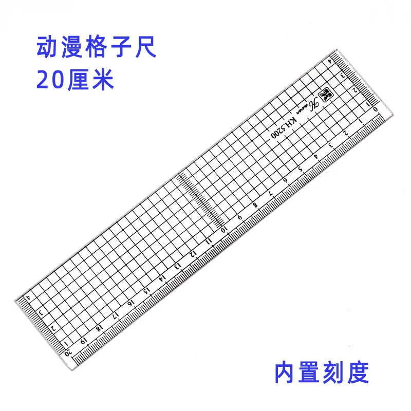 Transparent Ruler Board 20 30 50cm Students Writing Desk Pad PVC Grid Sewing Cutting Mats Drawing Clipboard Measuring Supplies - ZOOMNSTORE