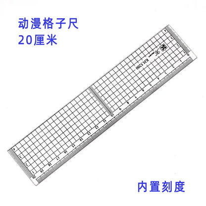 Transparent Ruler Board 20 30 50cm Students Writing Desk Pad PVC Grid Sewing Cutting Mats Drawing Clipboard Measuring Supplies - ZOOMNSTORE
