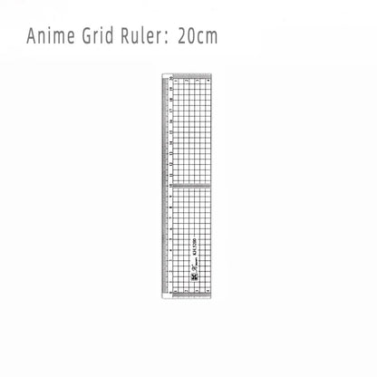 Transparent Ruler Board 20 30 50cm Students Writing Desk Pad PVC Grid Sewing Cutting Mats Drawing Clipboard Measuring Supplies - ZOOMNSTORE